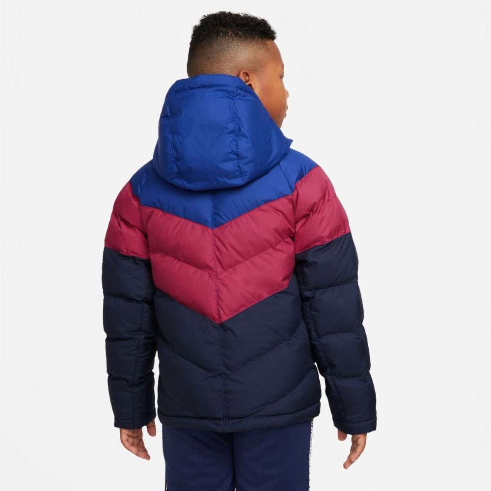 Nike Kid's FC Barcelona Sportswear Winter Jacket Deep Royal Blue/Noble Red/Varsity Maize - Best Buy Soccer